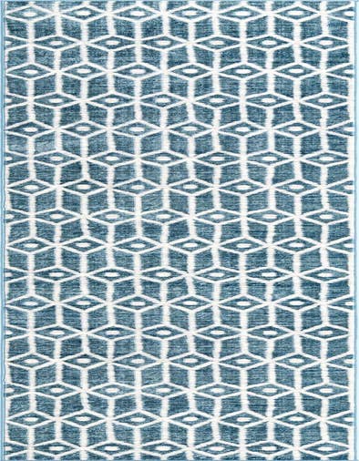 Detail image of 2' 7 x 13' Lattice Trellis Runner Rug