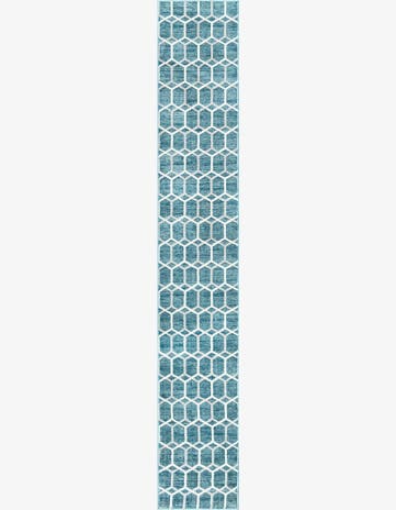 2' 7 x 16' 5 Lattice Trellis Runner Rug