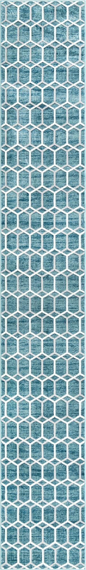 3' x 19' 8 Lattice Trellis Runner Rug