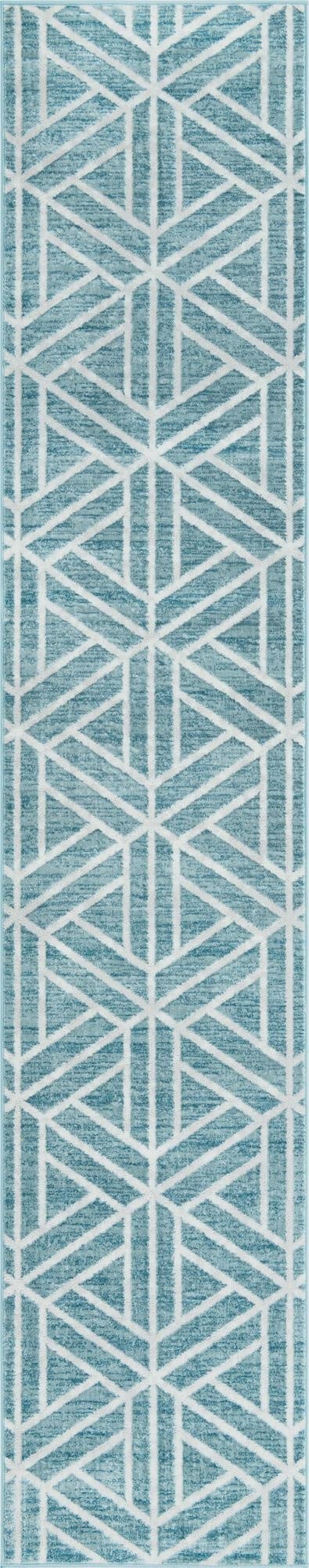 2' 7 x 13' Lattice Trellis Runner Rug