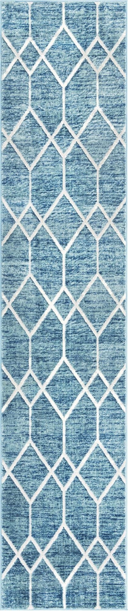 2' 7 x 13' Lattice Trellis Runner Rug