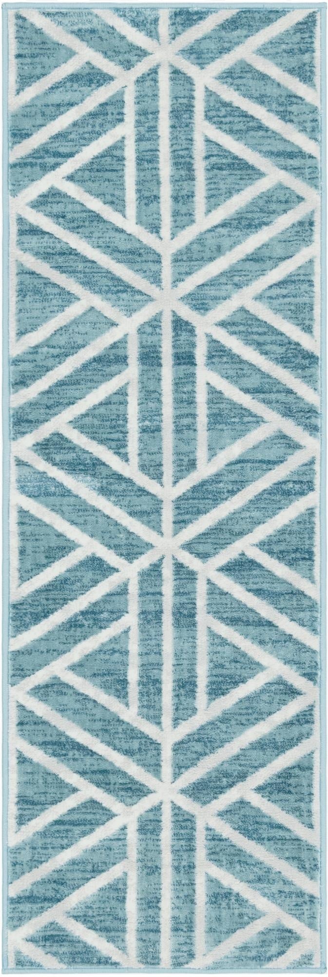 62cm x 185cm Lattice Trellis Runner Rug