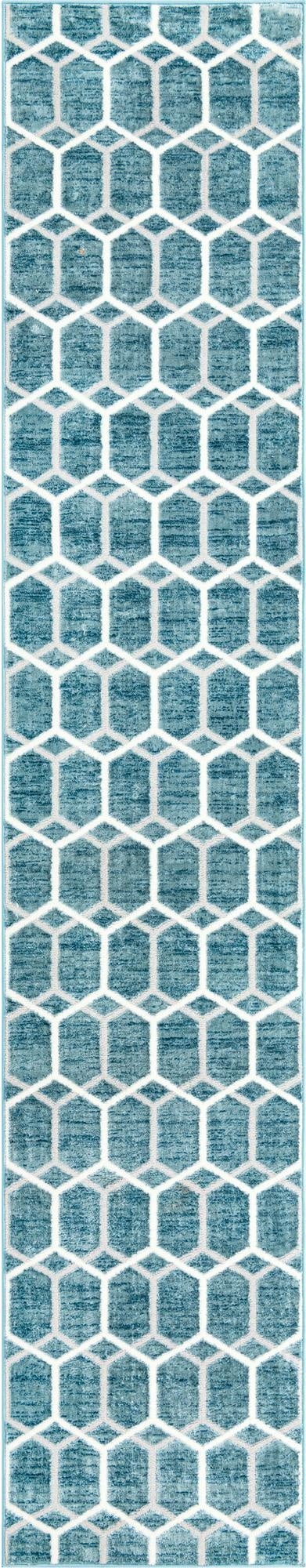 2' 7 x 13' Lattice Trellis Runner Rug