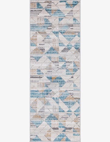 Blue Leipzig Runner Rug