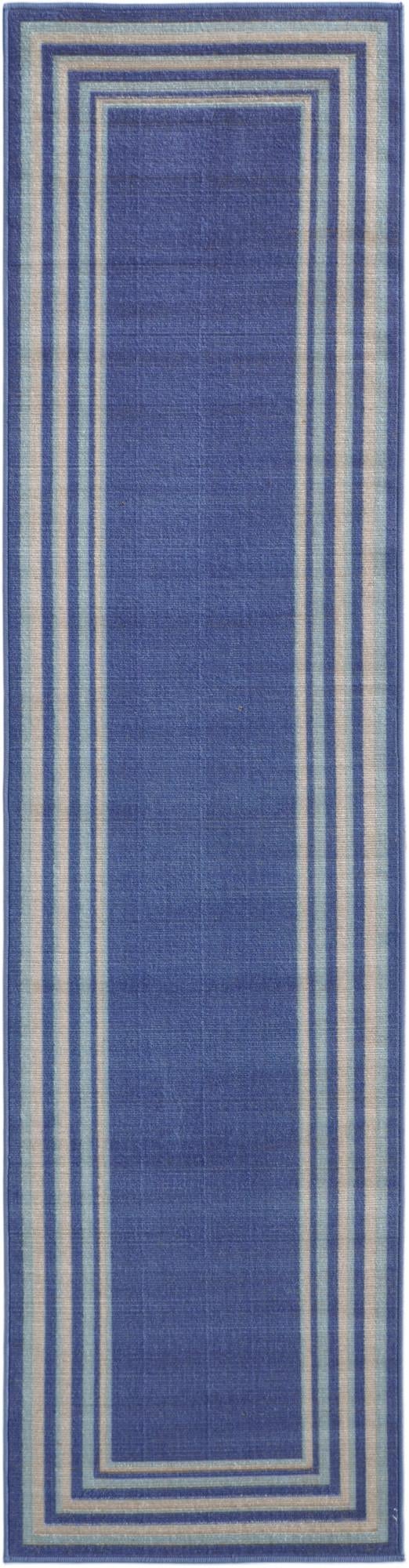 Blue Lotus Runner Rug