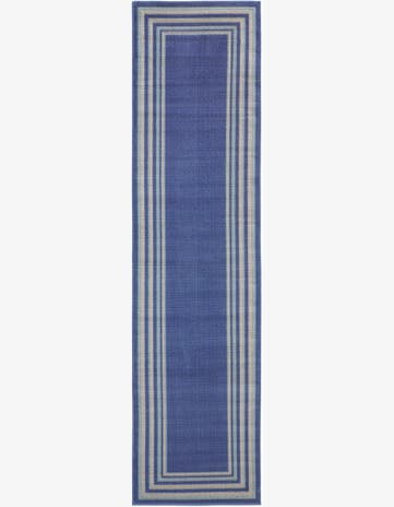 Blue Lotus Runner Rug