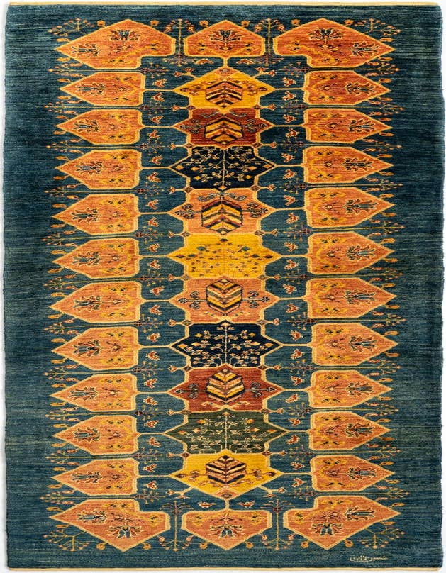 Detail image of 3' x 10' 1 Luribaft Wool Runner Rug