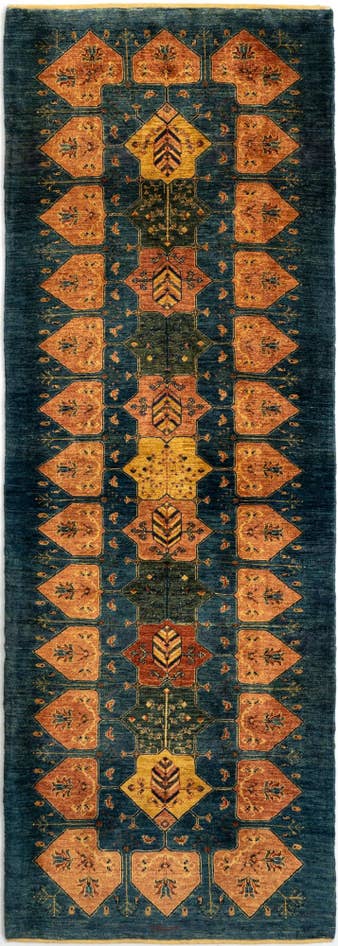 Detail image of 3' 2 x 9' 1 Luribaft Wool Runner Rug