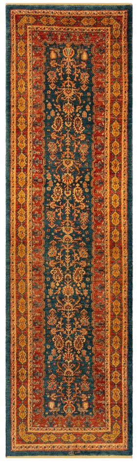 Detail image of 2' 9 x 9' 8 Luribaft Wool Runner Rug