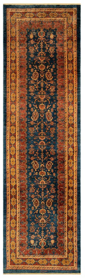 Detail image of 2' 9 x 9' 5 Luribaft Wool Runner Rug