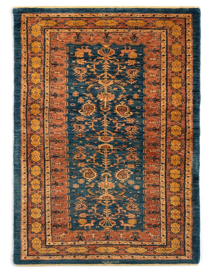 Detail image of 2' 10 x 6' 7 Luribaft Wool Runner Rug