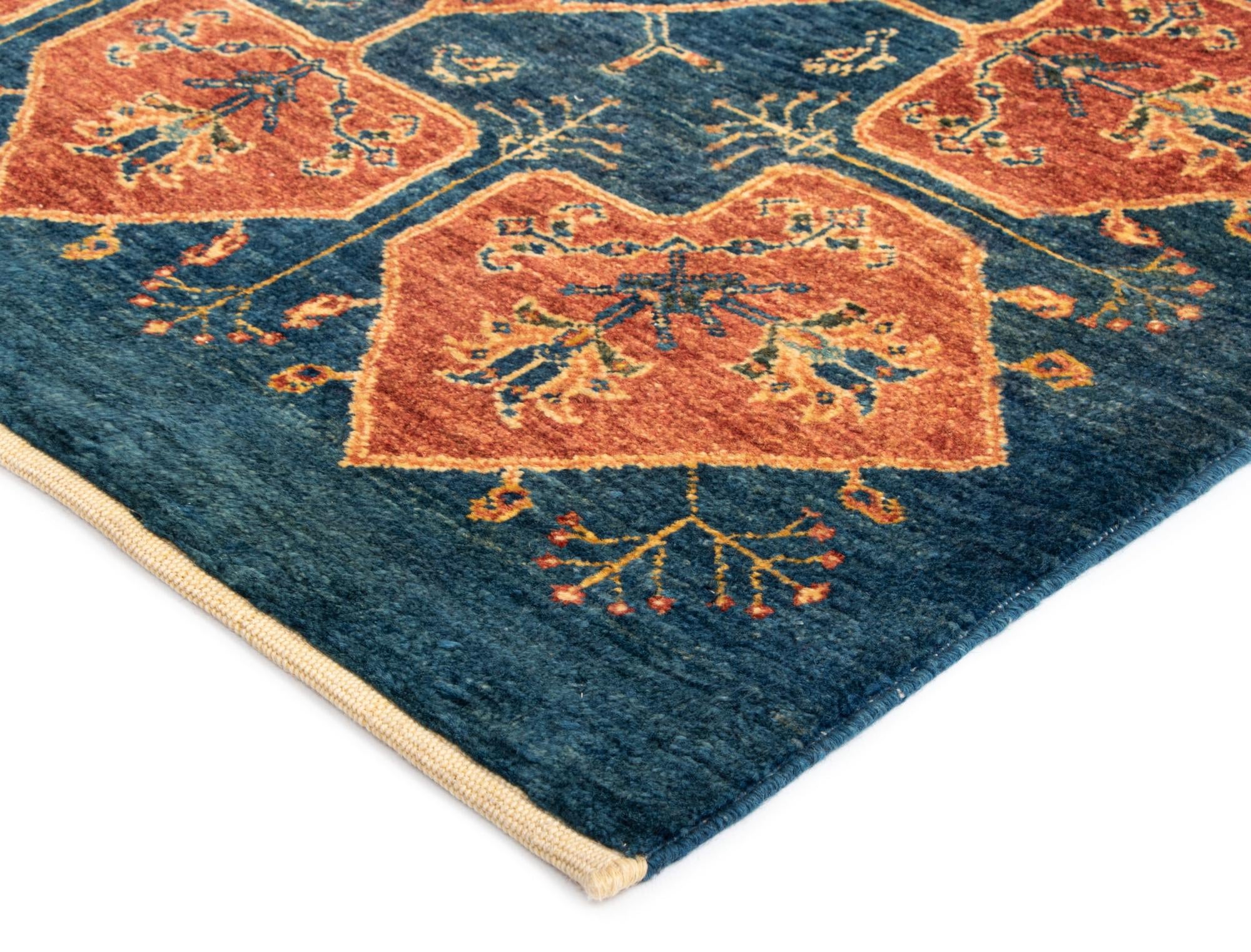 3' x 9' 4 Luribaft Wool Runner Rug