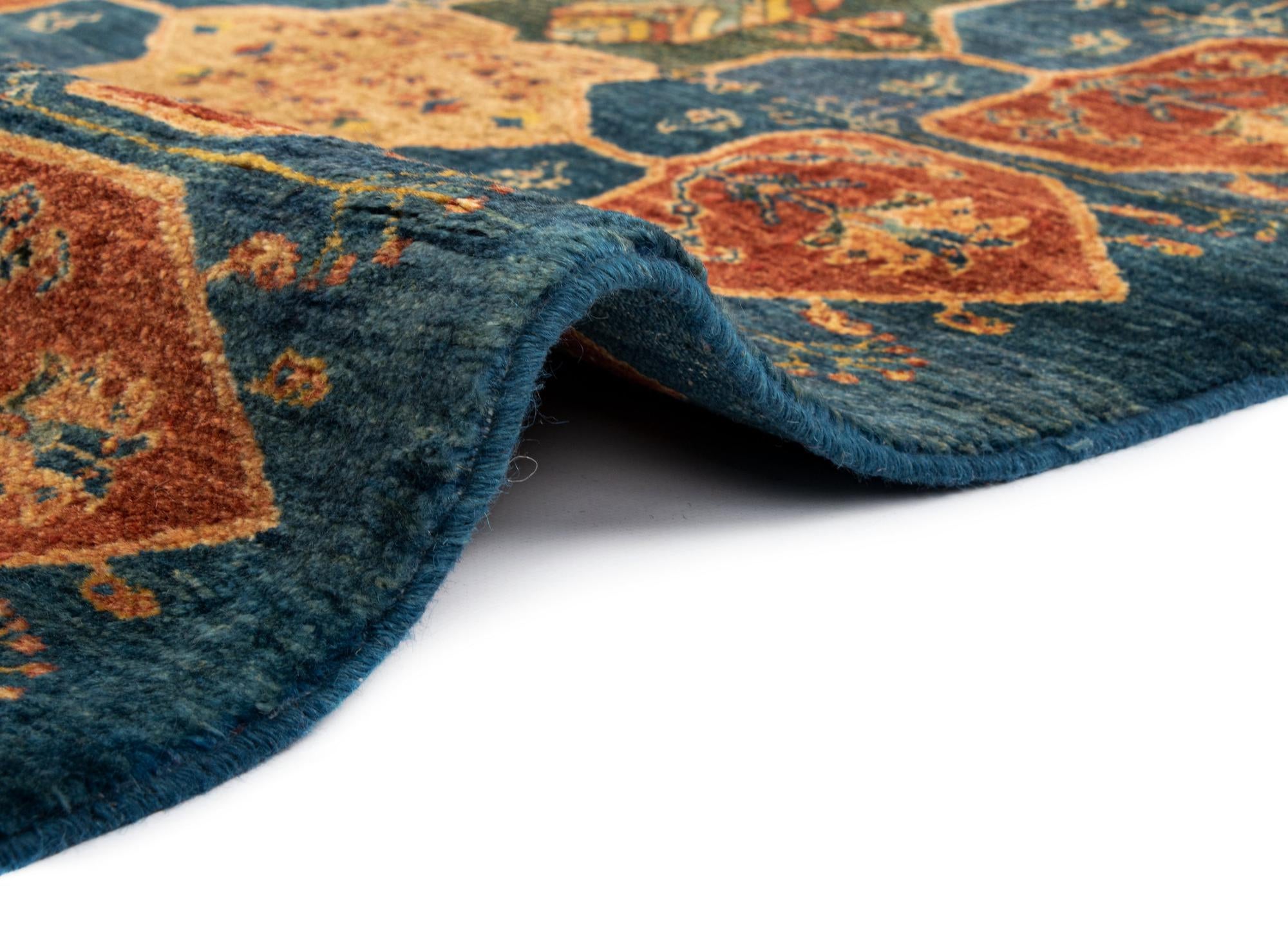 3' x 9' 4 Luribaft Wool Runner Rug