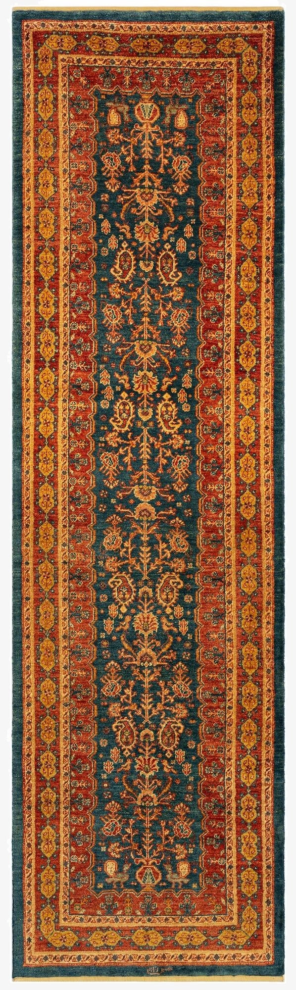 2' 9 x 9' 8 Luribaft Wool Runner Rug