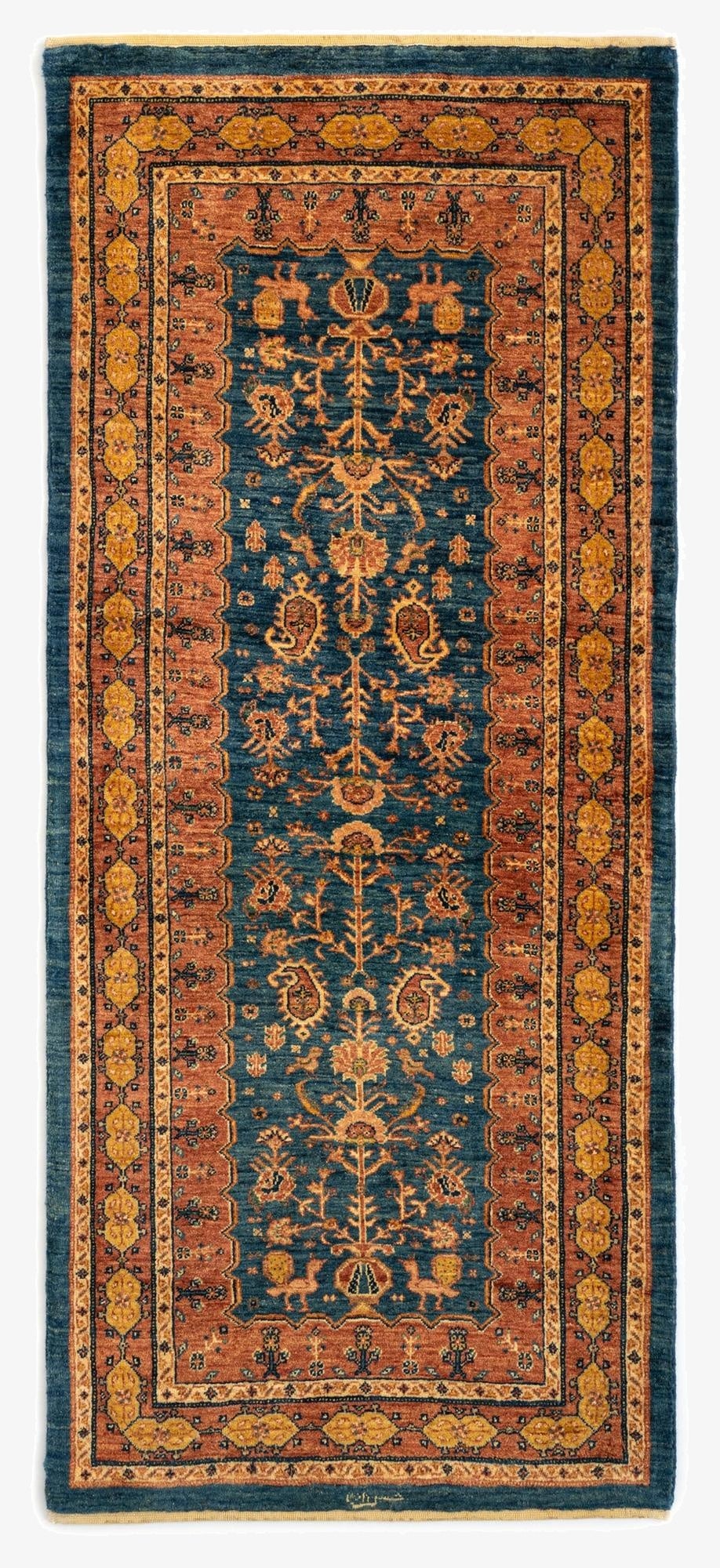 2' 10 x 6' 7 Luribaft Wool Runner Rug