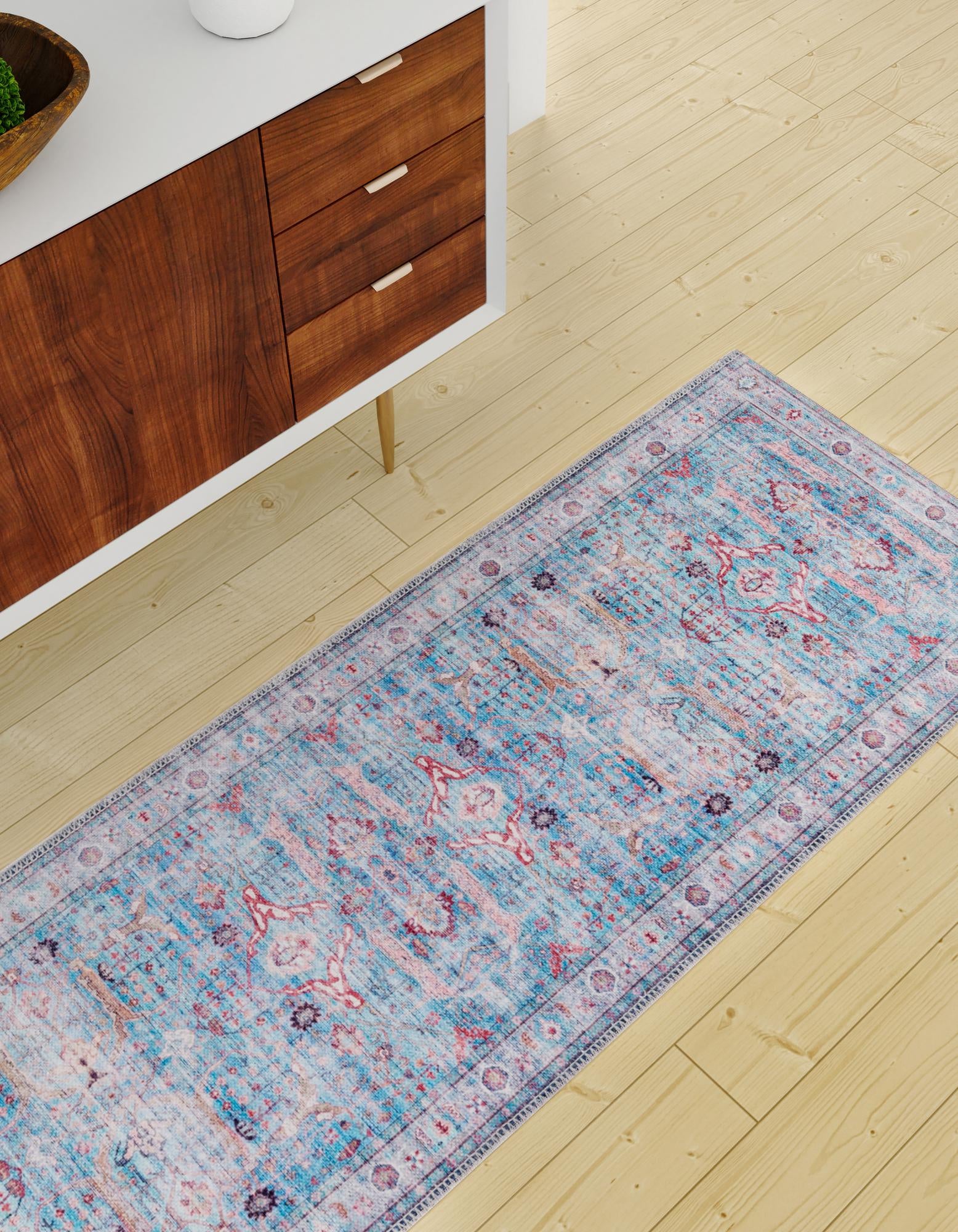 2' x 10' Washable Maahru Runner Rug