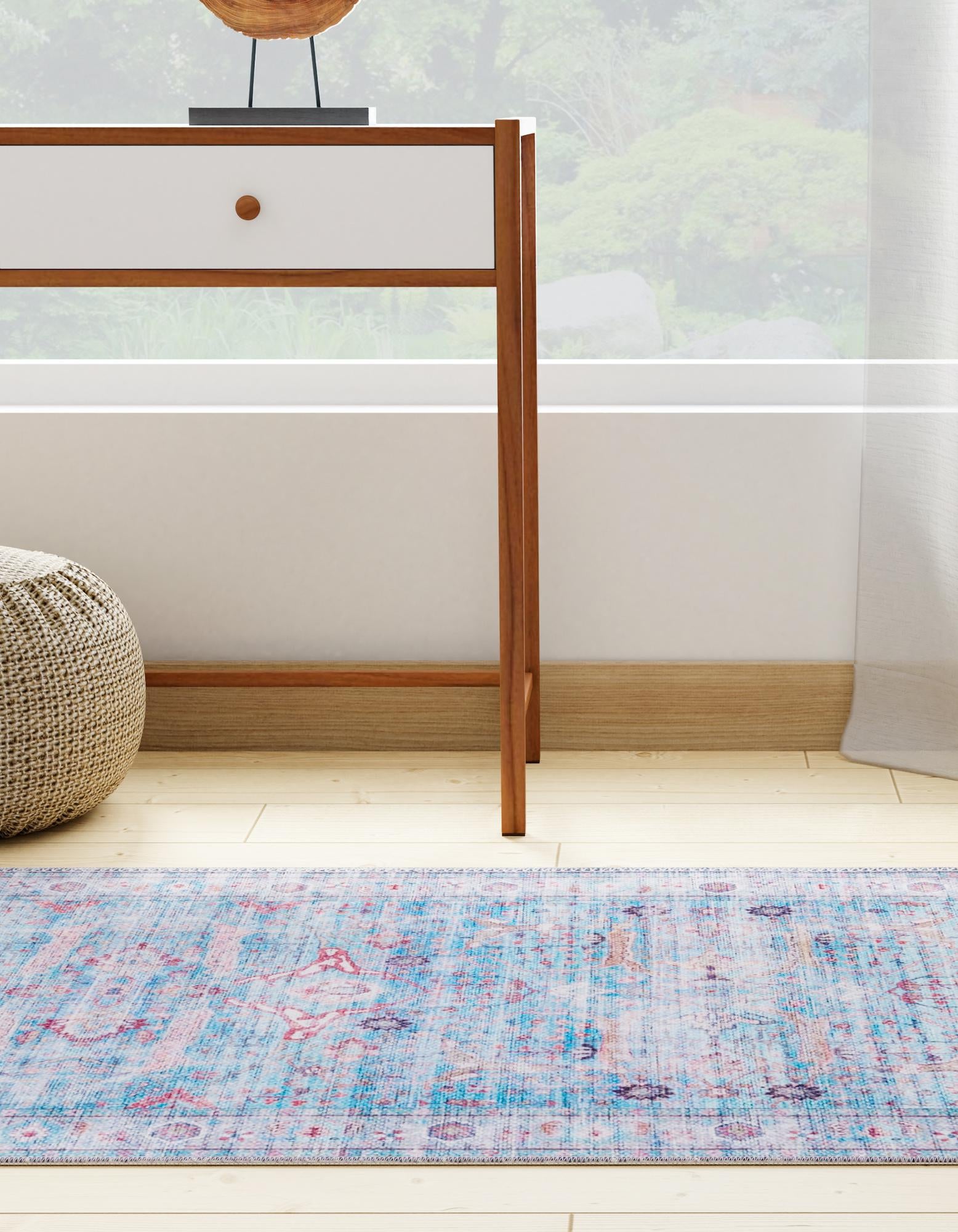 2' x 10' Washable Maahru Runner Rug