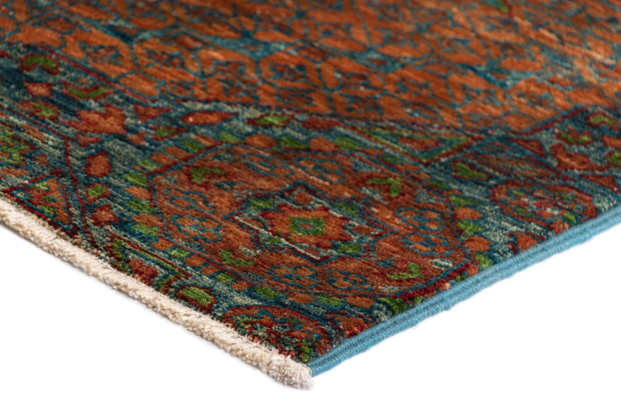 2' 8 x 9' 10 Mamluk Wool Runner Rug