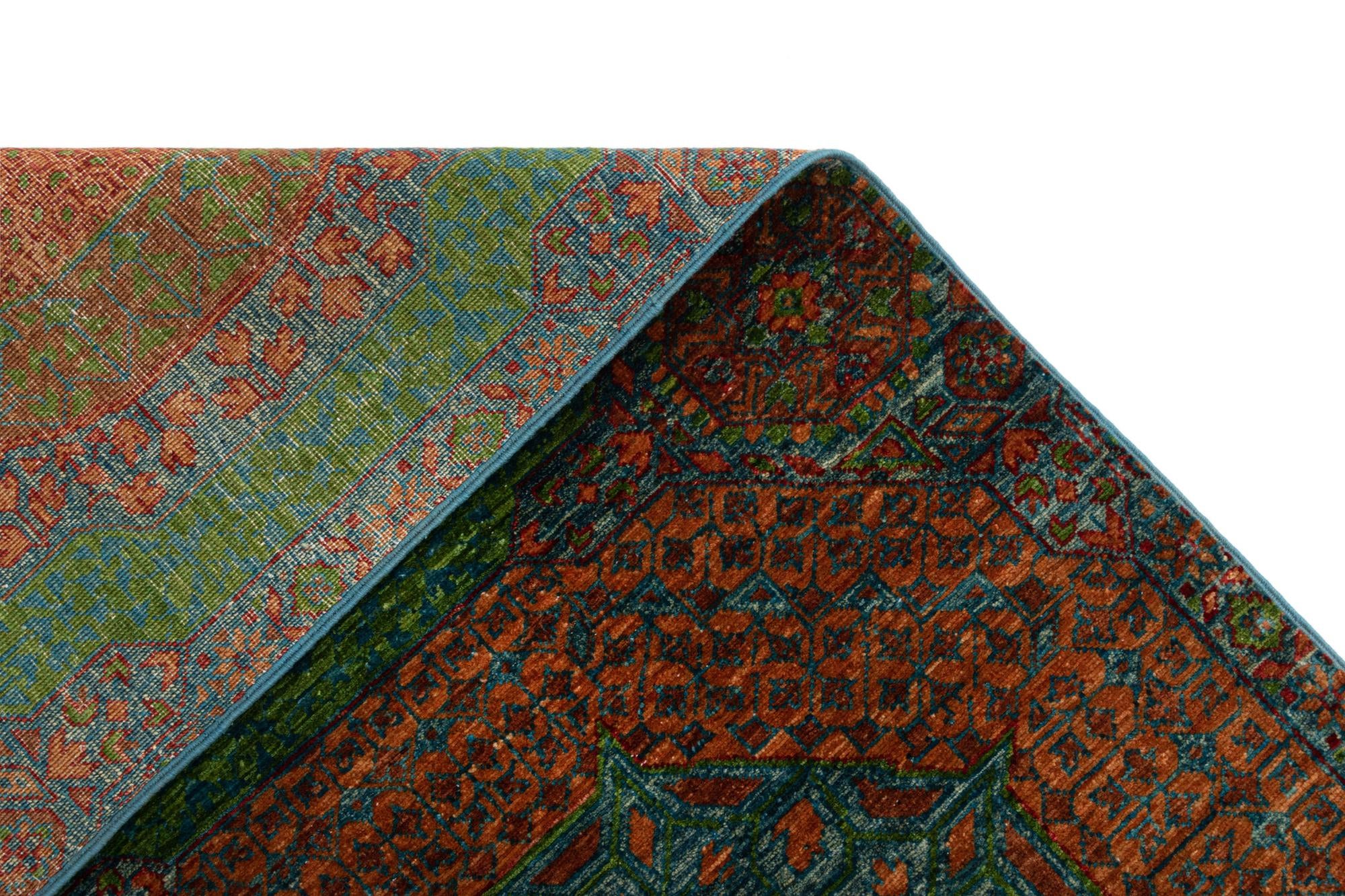 2' 8 x 9' 10 Mamluk Wool Runner Rug