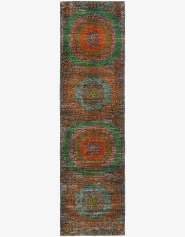 2' 7 x 9' 10 Mamluk Wool Runner Rug