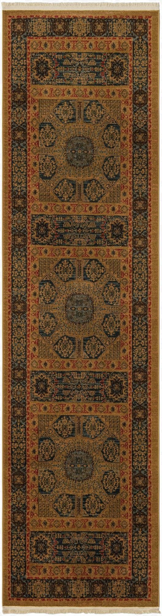 2' 7 x 10' Mamluk Runner Rug