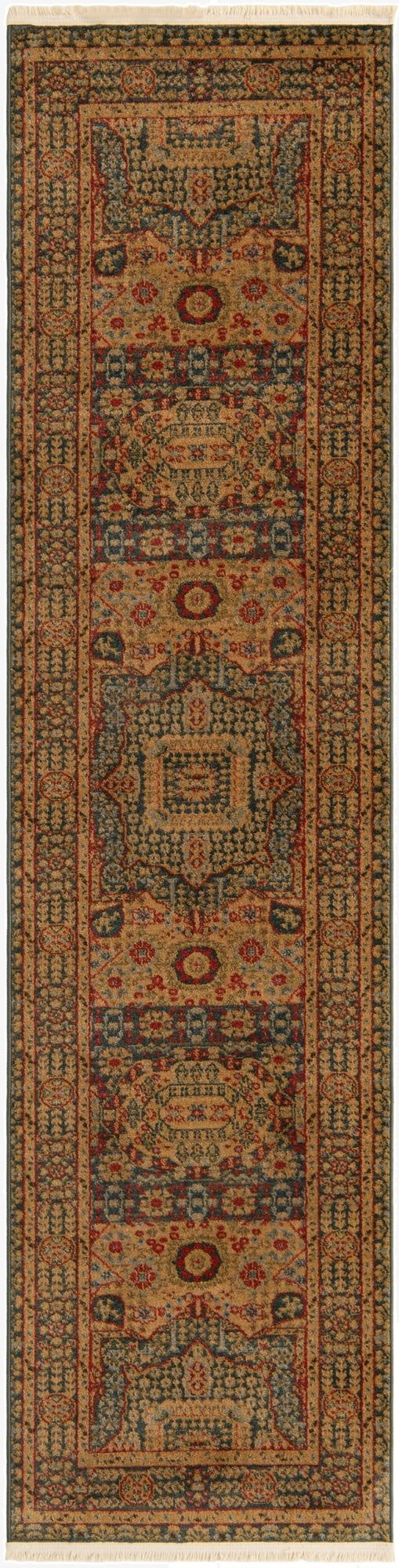 2' 7 x 10' Mamluk Runner Rug