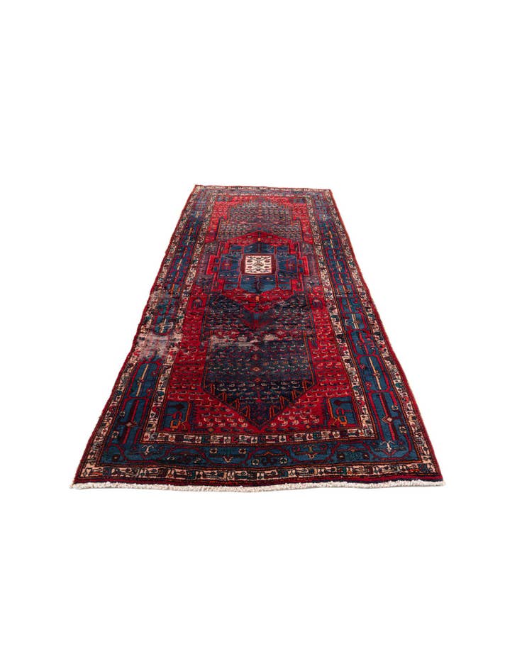 Detail image of 4' 10 x 10' 8  Hand Knotted Meshkin Persian Wool Runner Rug