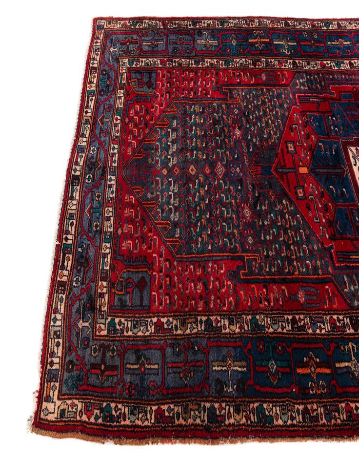 Detail image of 4' 10 x 10' 8  Hand Knotted Meshkin Persian Wool Runner Rug