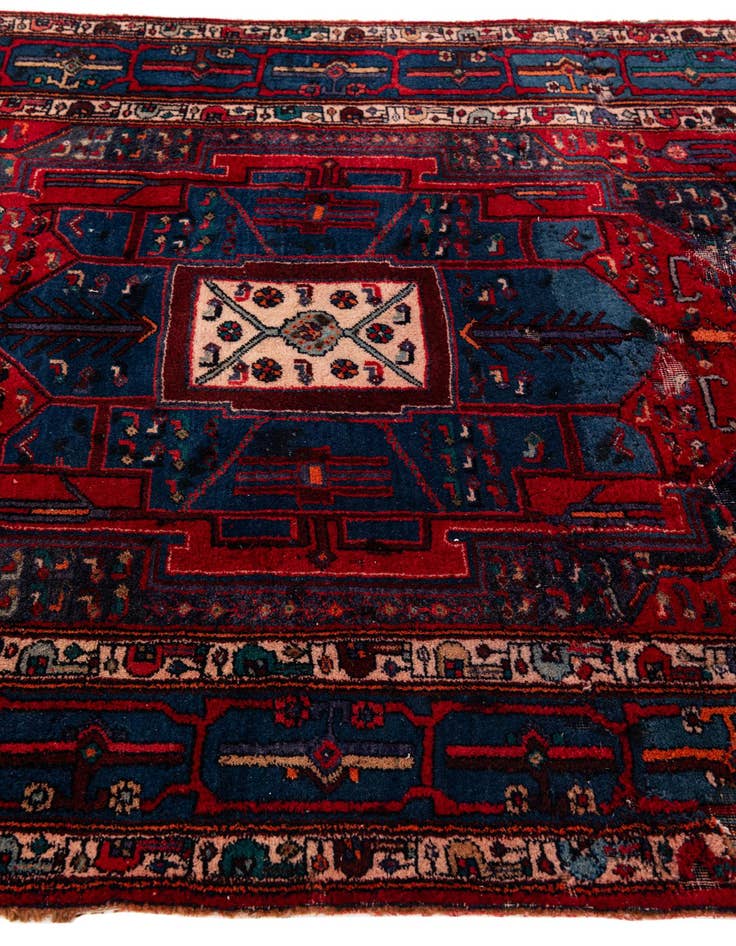 Detail image of 4' 10 x 10' 8  Hand Knotted Meshkin Persian Wool Runner Rug