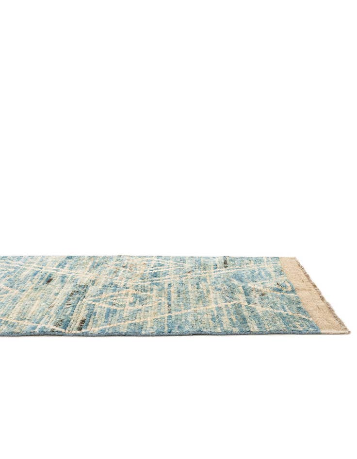 Detail image of 2' 10 x 16' 4  Hand Knotted Moroccan Wool Runner Rug
