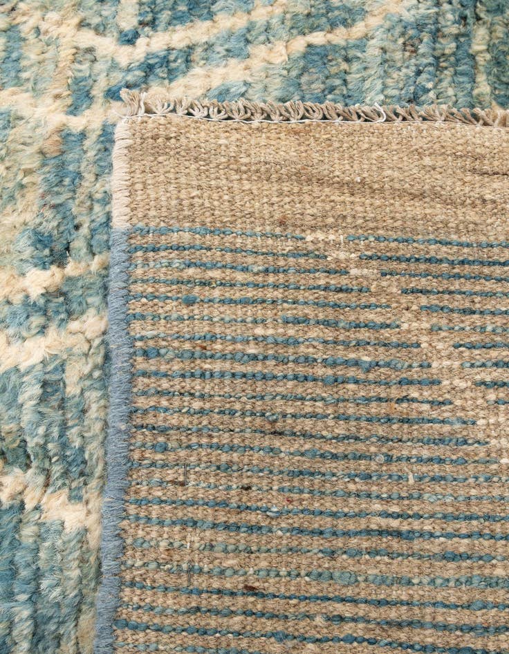 Detail image of 2' 10 x 16' 4  Hand Knotted Moroccan Wool Runner Rug