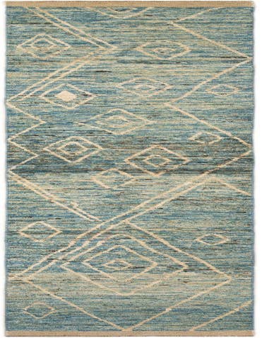 Detail image of 2' 10 x 16' 4 Hand Knotted Moroccan Wool Runner Rug