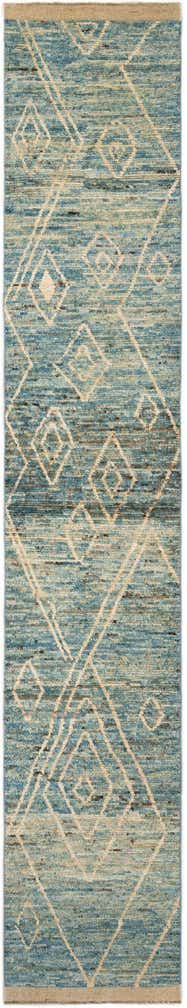 2' 10 x 16' 4 Hand Knotted Moroccan Wool Runner Rug