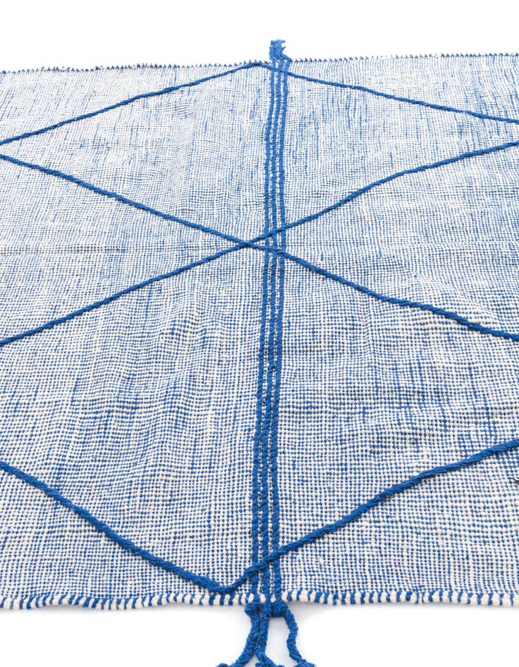Detail image of 5' 2 x 9' 7  Hand Knotted Moroccan Wool Runner Rug