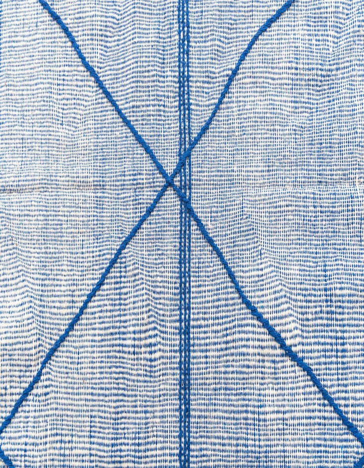 Detail image of 5' 2 x 9' 7  Hand Knotted Moroccan Wool Runner Rug