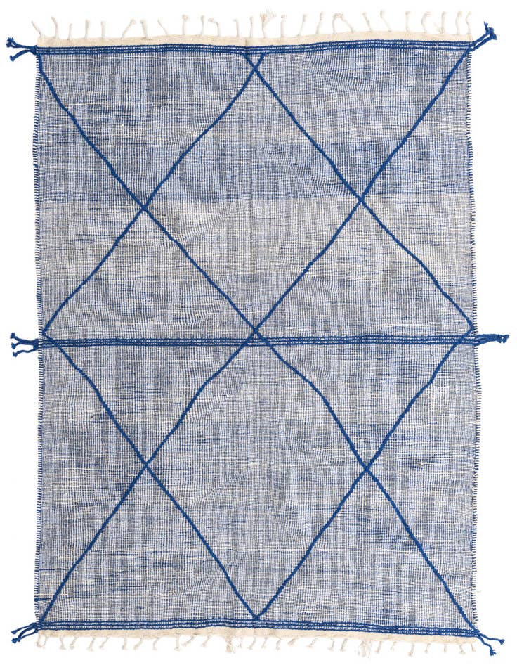 Detail image of 5' 2 x 9' 7 Hand Knotted Moroccan Wool Runner Rug