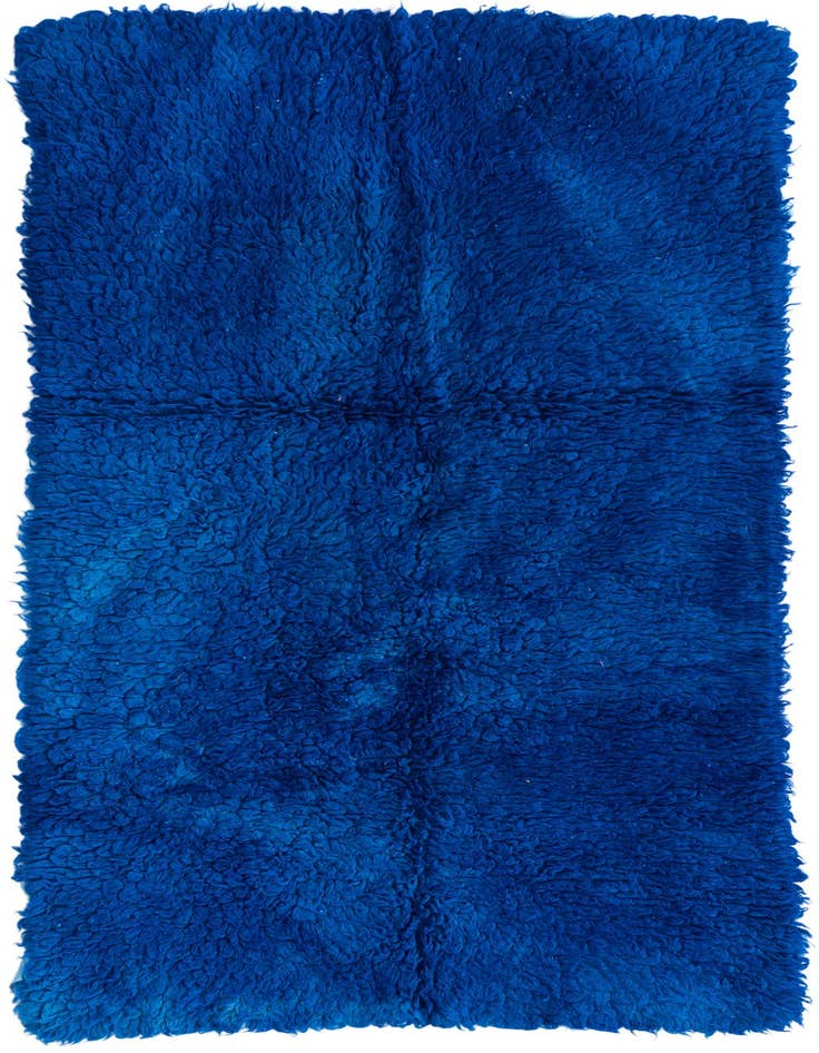 Detail image of 3' x 6' Hand Knotted Moroccan Wool Runner Rug