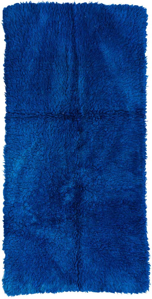 3' x 6' Hand Knotted Moroccan Wool Runner Rug