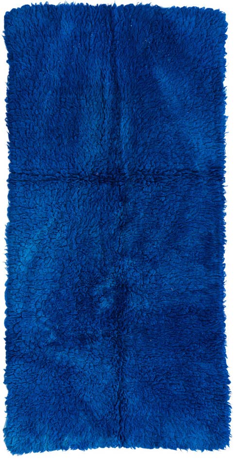 Detail image of 3' x 6' Hand Knotted Moroccan Wool Runner Rug