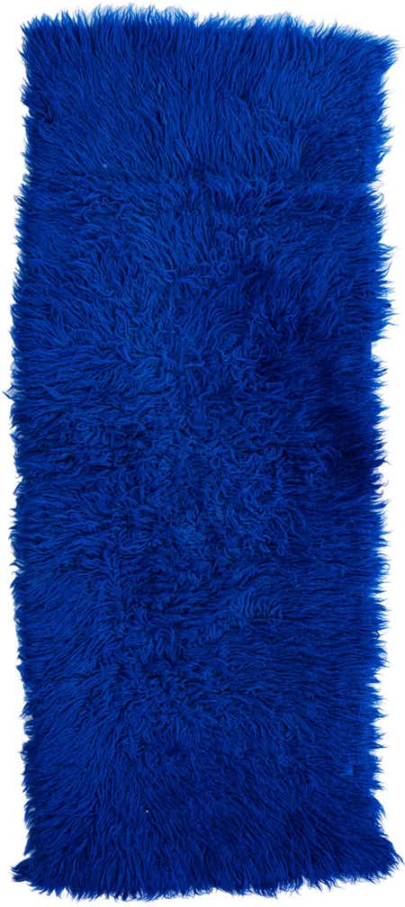 1' 10 x 4' 5 Hand Knotted Moroccan Wool Runner Rug