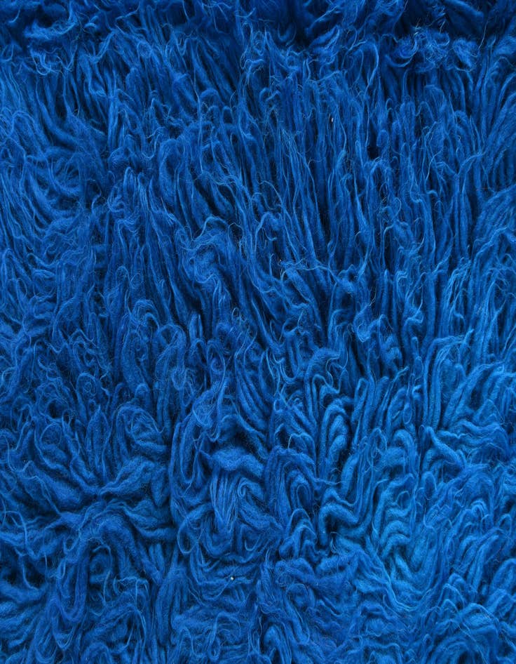 Detail image of 2' 5 x 5'  Hand Knotted Moroccan Wool Runner Rug