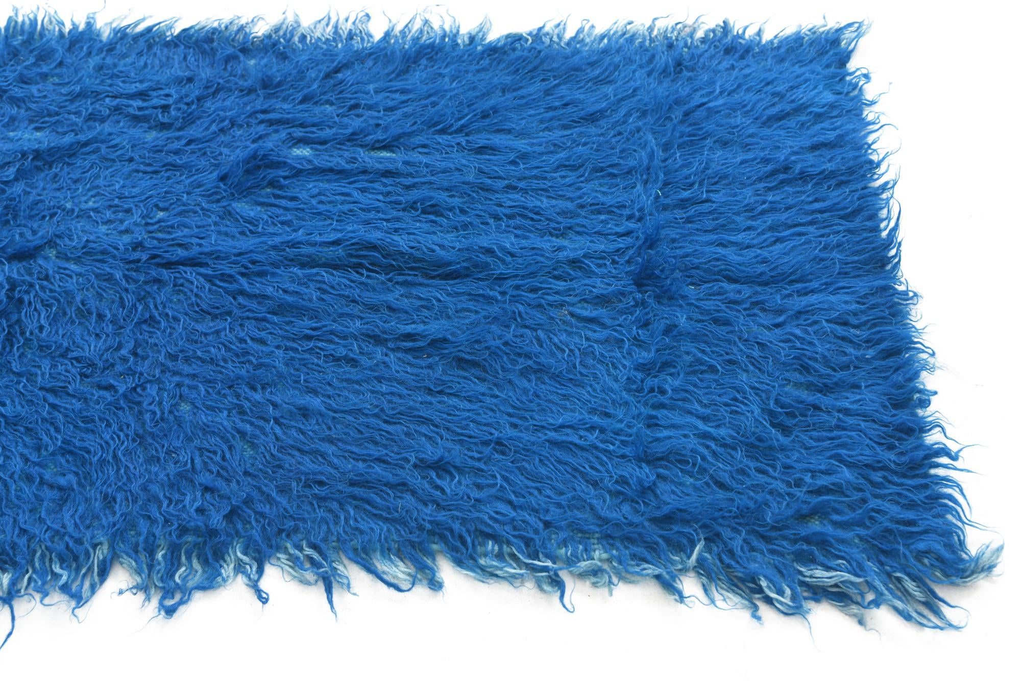 2' 1 x 4' 6 Hand Knotted Moroccan Wool Runner Rug
