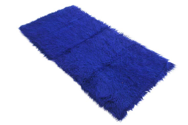 Detail image of 2' 4 x 4' 7 Hand Knotted Moroccan Wool Runner Rug