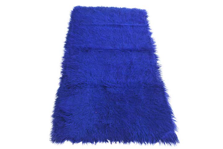 2' 4 x 4' 7 Hand Knotted Moroccan Wool Runner Rug