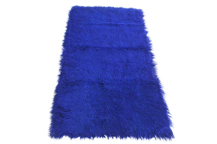 Detail image of 2' 4 x 4' 7 Hand Knotted Moroccan Wool Runner Rug