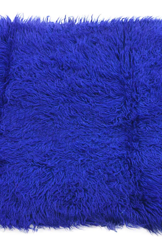 2' 4 x 4' 7 Hand Knotted Moroccan Wool Runner Rug