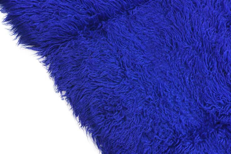 Detail image of 2' 4 x 4' 7 Hand Knotted Moroccan Wool Runner Rug