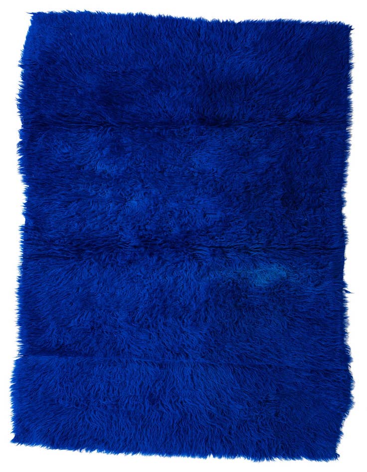Detail image of 3' 2 x 6' 2 Hand Knotted Moroccan Wool Runner Rug