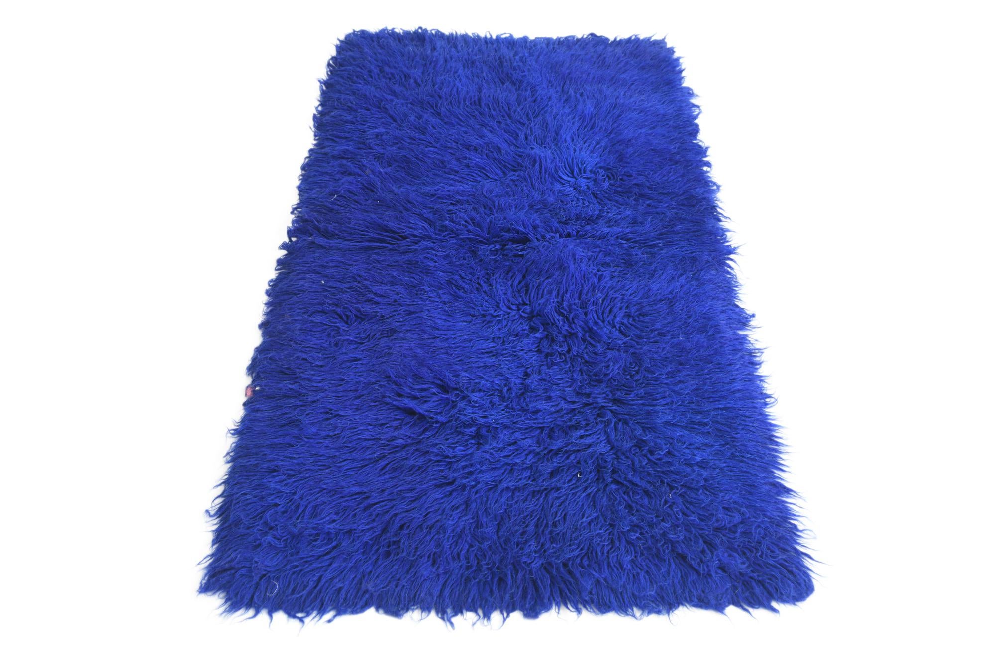 2' 5 x 4' 7 Hand Knotted Moroccan Wool Runner Rug