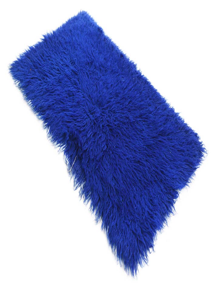 Detail image of 2' 2 x 4'  Hand Knotted Moroccan Wool Runner Rug